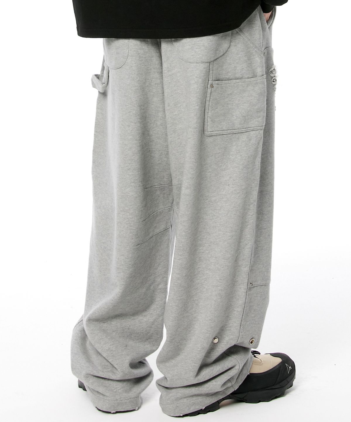 플레이버리즘(FLAVORISM) Destroyed Carpanter Wide Sweat Pants (TP0058-1)