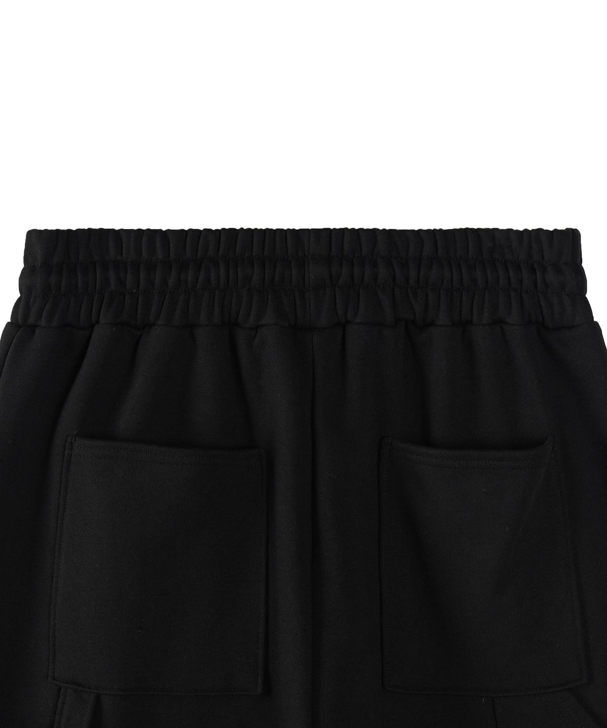 엑스컨테이너(EXCONTAINER) 와이드 스트링 카펜터 스웻 팬츠 (BLACK)