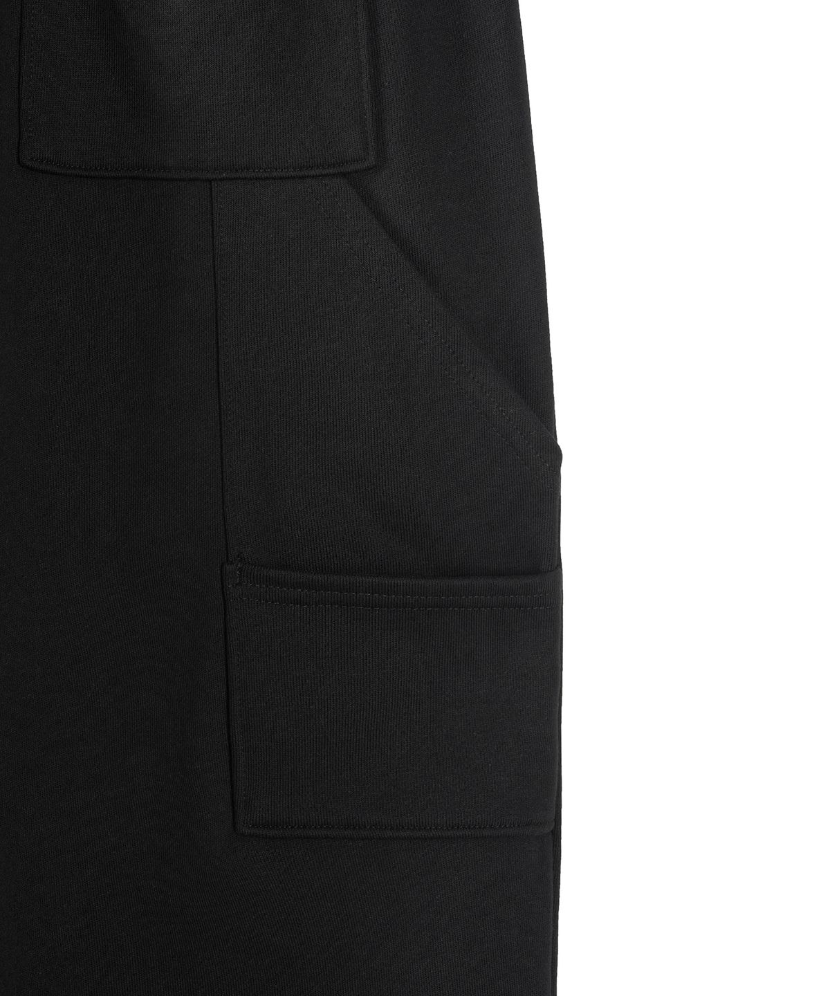 엑스컨테이너(EXCONTAINER) 와이드 스트링 카펜터 스웻 팬츠 (BLACK)