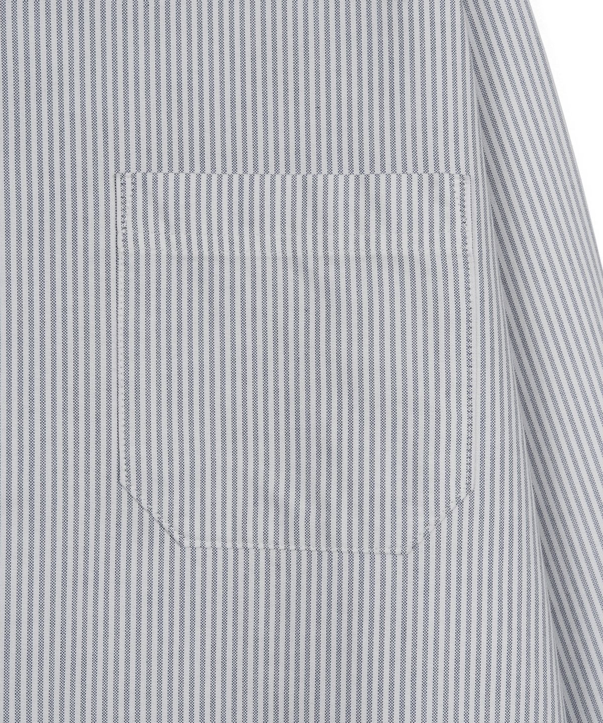 엑스컨테이너(EXCONTAINER) 오버핏 옥스포드 스트라이프 셔츠 (GREY)