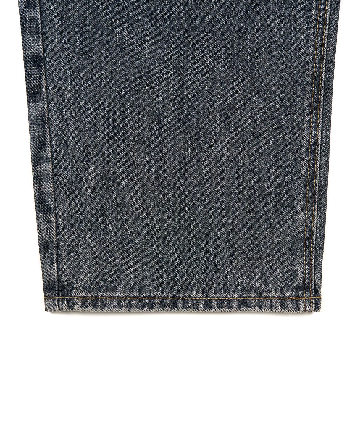 엑스컨테이너(EXCONTAINER) 딥 워싱 와이드 데님 팬츠 (BRUSHED INDIGO)