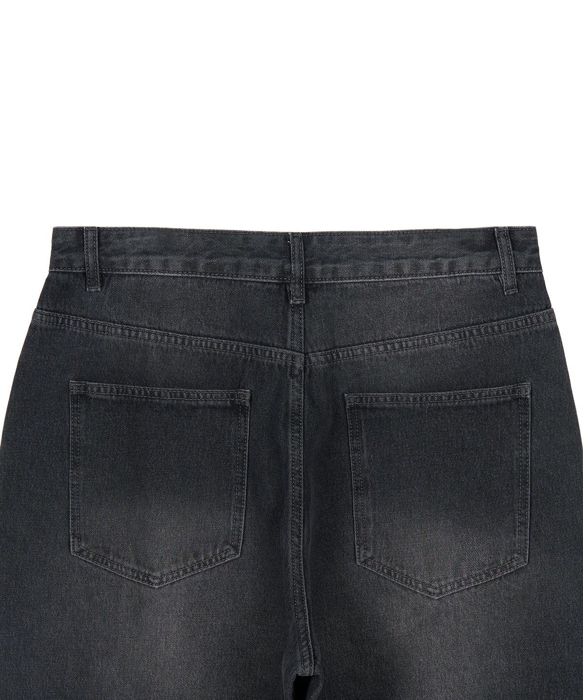 엑스컨테이너(EXCONTAINER) 딥 워싱 와이드 데님 팬츠 (WASHED BLACK)