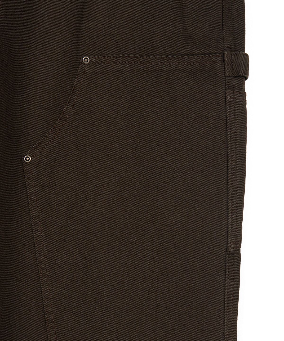엑스컨테이너(EXCONTAINER) 더블니 카펜터 가먼트 다잉 팬츠 (BROWN)