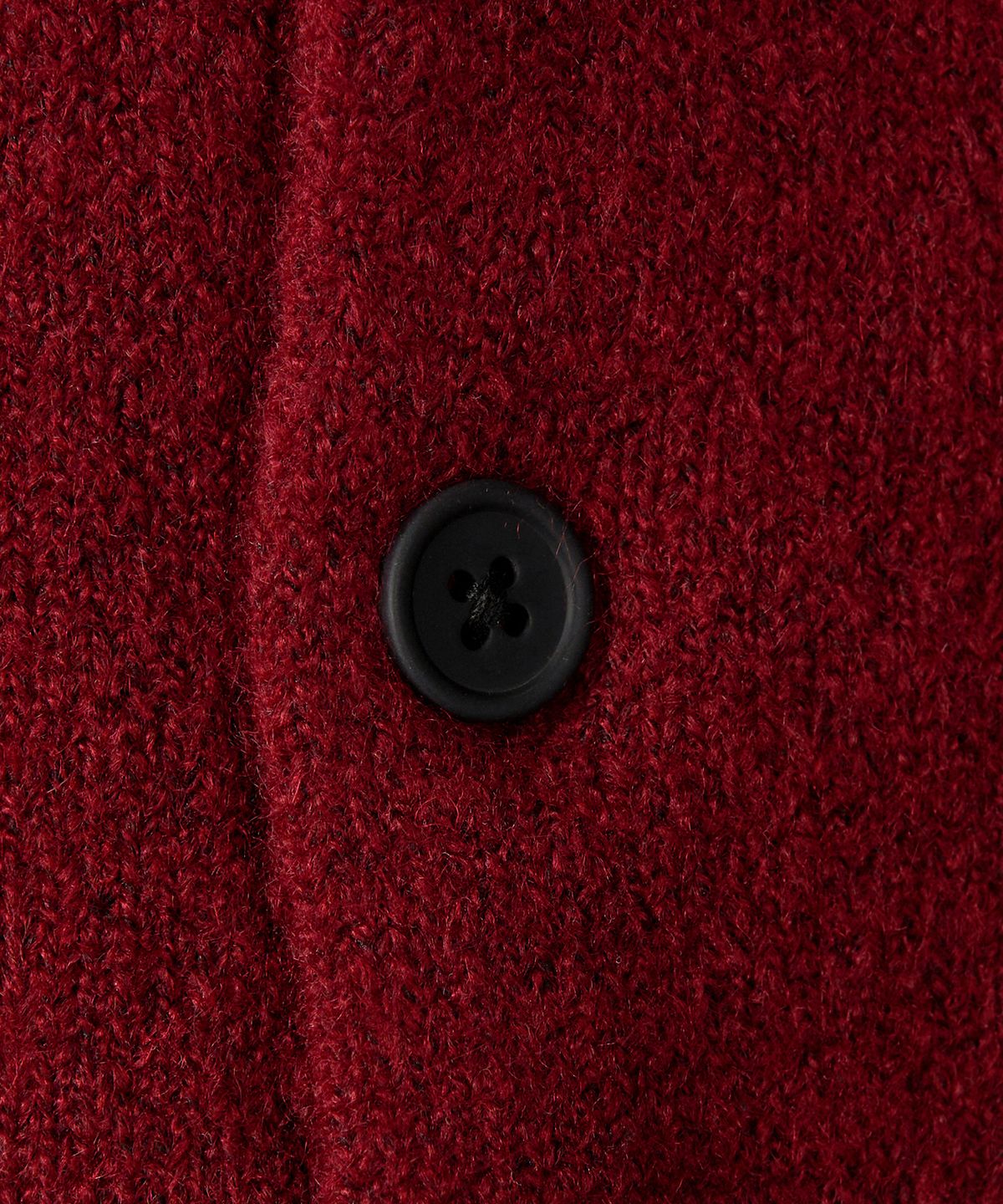 엑스컨테이너(EXCONTAINER) 미니멀 버튼 라운드넥 크롭 가디건 (DARK RED)