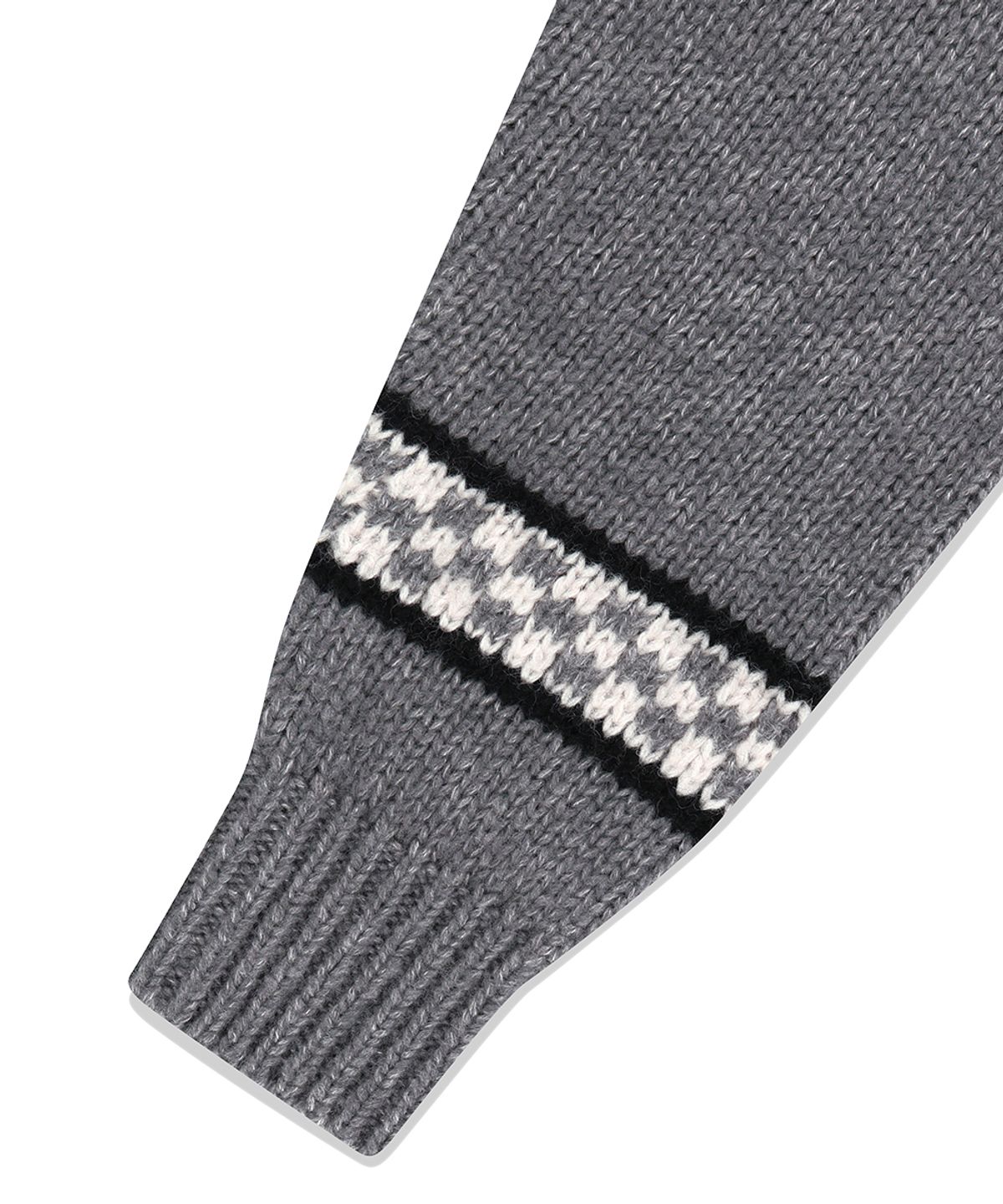 마하그리드(MAHAGRID) SKULL COWICHAN KNIT SWEATER GREY(MG2EFMK690A)