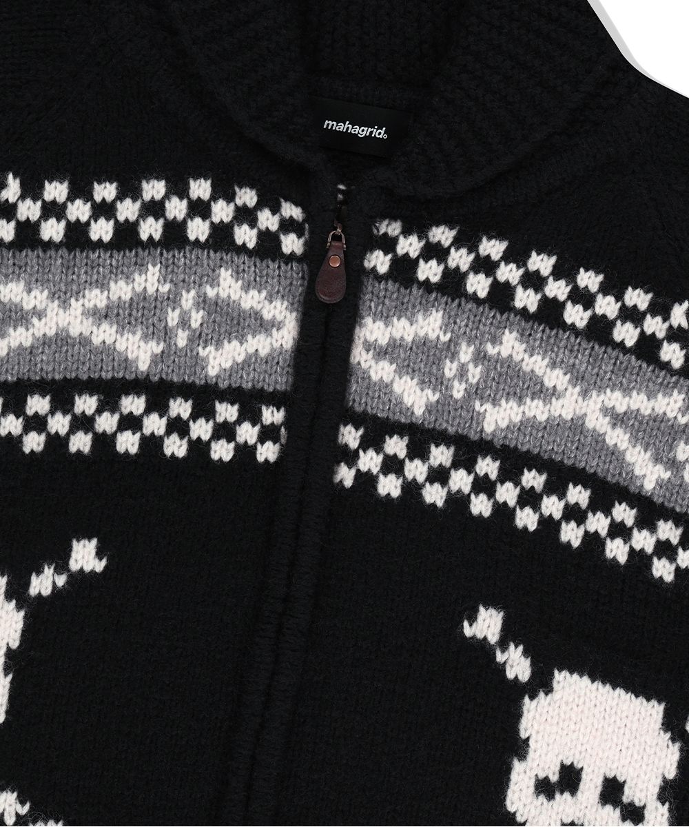 【mahagrid】24FW★ SKULL COWICHAN KNIT SWEATER mahagrid/マハグリッド』 SKULL COWICHAN KNIT SWEATER/スカル