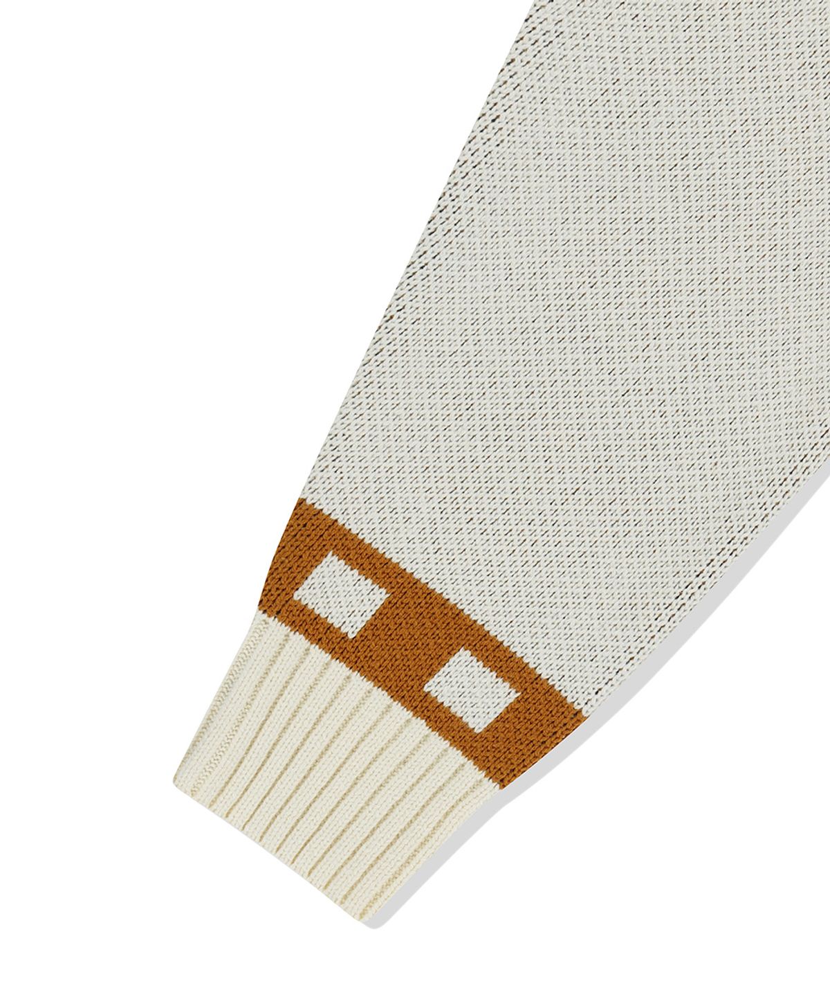 마하그리드(MAHAGRID) HOCKEY KNIT ZIP-UP HOODIE IVORY(MG2EFMK693A)