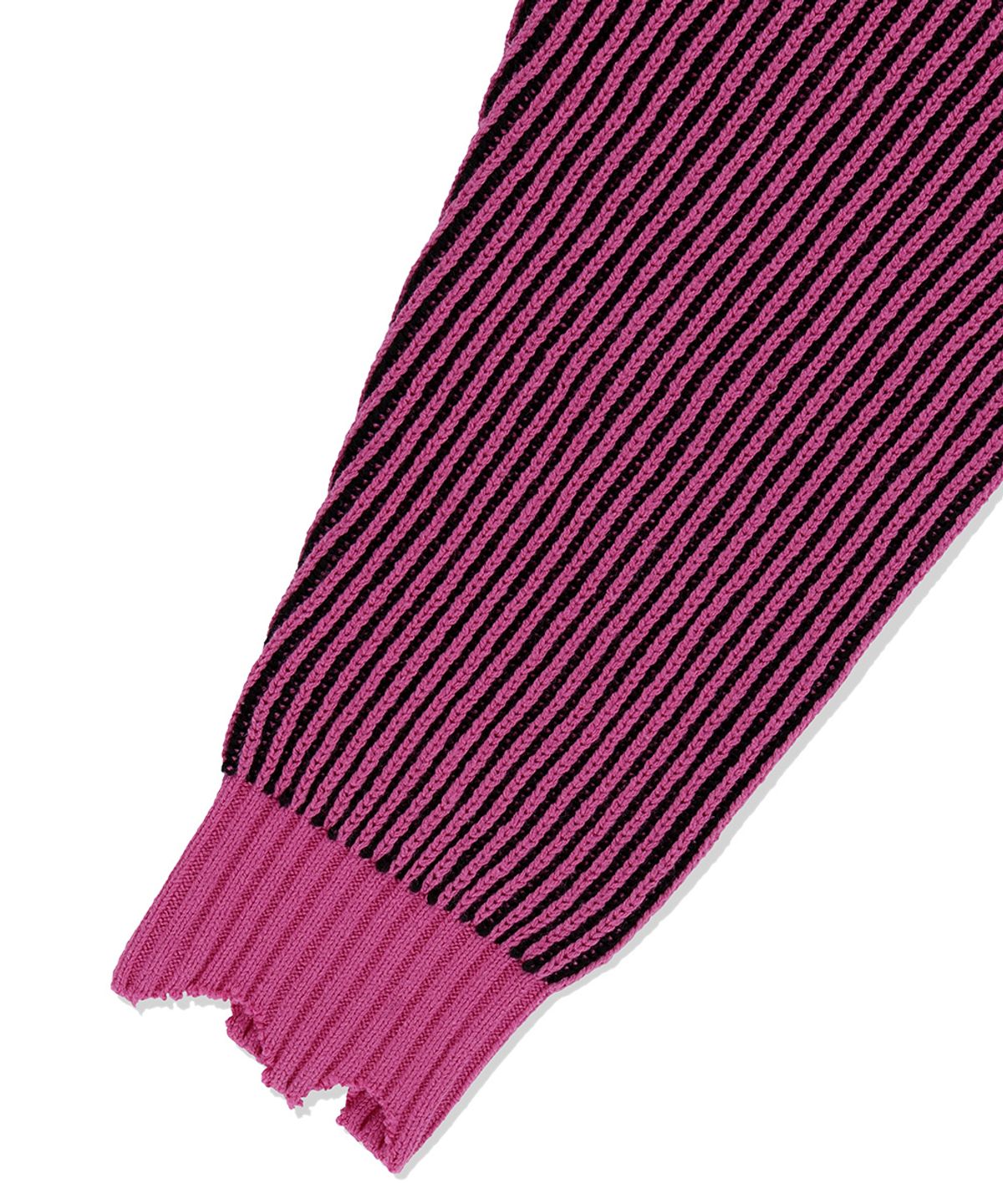 마하그리드(MAHAGRID) CUTTING CONTRAST HALF ZIP-UP KNIT PINK(MG2EFMK641A)