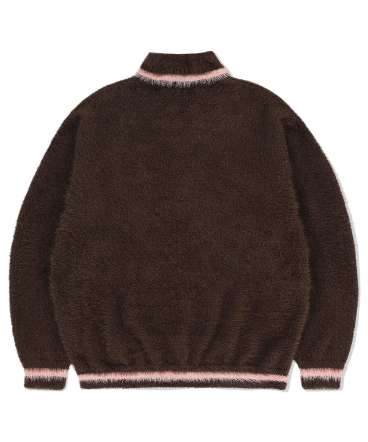 마하그리드(MAHAGRID) HAIRY COLLAR KNIT BROWN(MG2EFMK642A)
