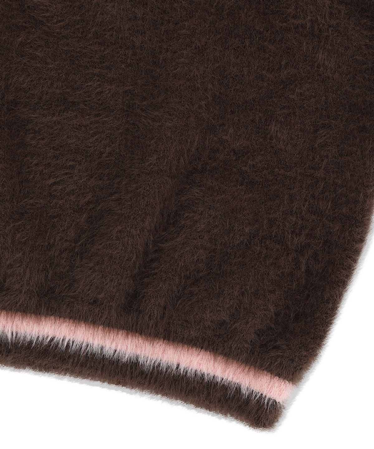 마하그리드(MAHAGRID) HAIRY COLLAR KNIT BROWN(MG2EFMK642A)
