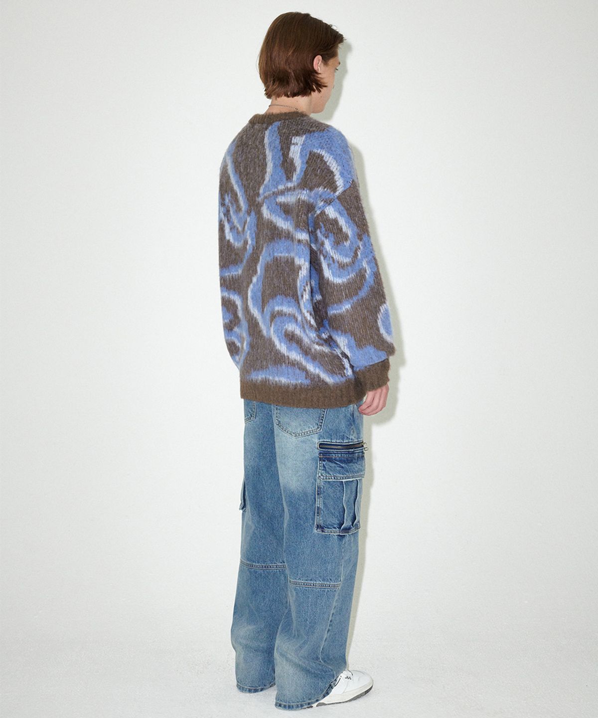 마하그리드(MAHAGRID) DESTROYED ECLIPSE HAIRY KNIT SWEATER BROWN(MG2EFMK601A)
