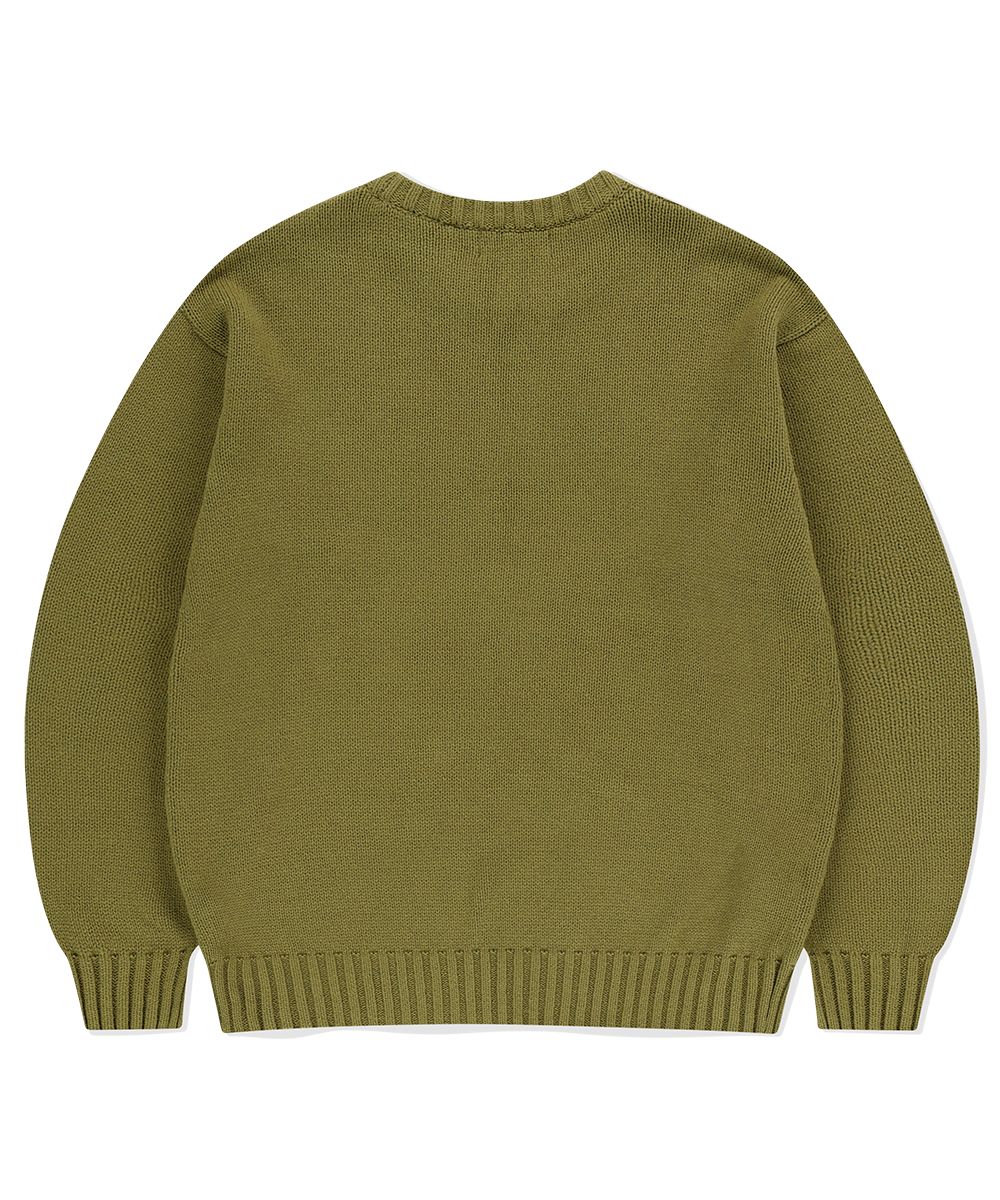 PATTA CHENILLE KNITTED SWEATER - SAGE – Undefeated