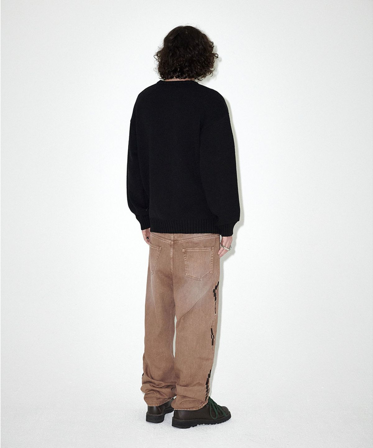 마하그리드(MAHAGRID) MGD COWBOY KNIT SWEATER BLACK(MG2EFMK604A)