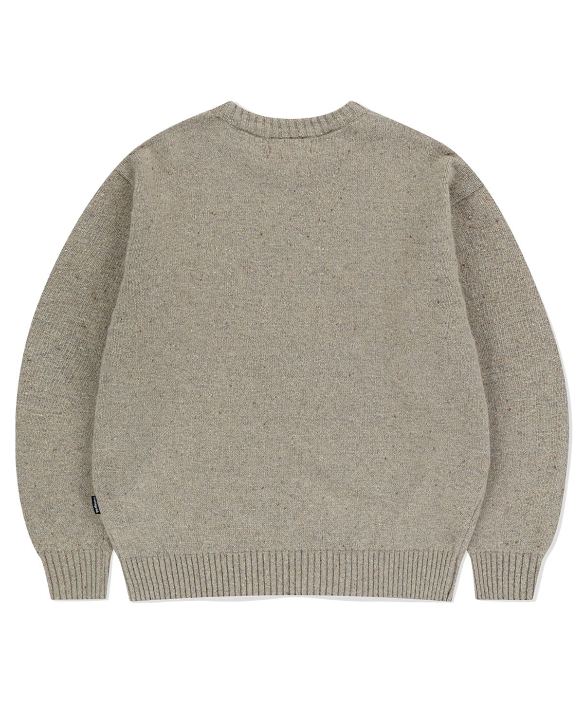 마하그리드(MAHAGRID) BASIC LOGO NEP KNIT SWEATER BEIGE(MG2EFMK605A)
