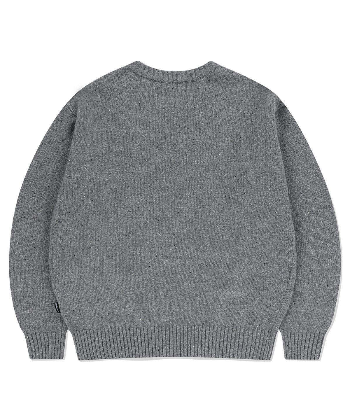 마하그리드(MAHAGRID) BASIC LOGO NEP KNIT SWEATER GREY(MG2EFMK605A)