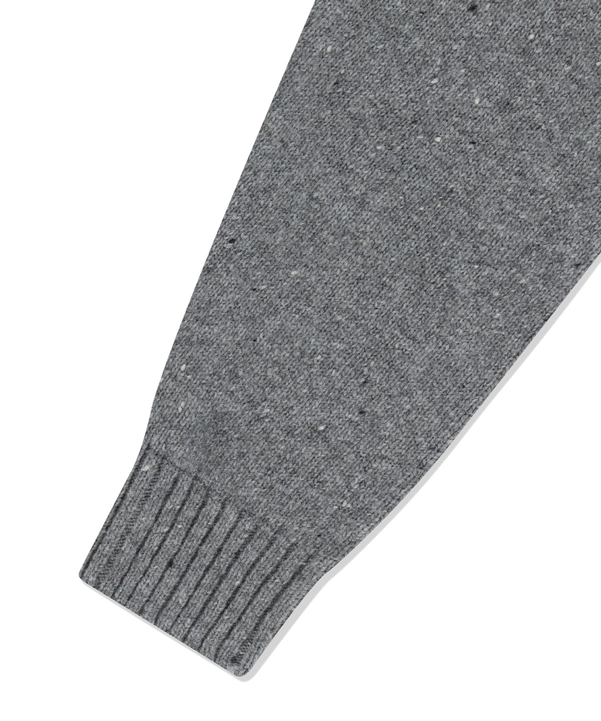마하그리드(MAHAGRID) BASIC LOGO NEP KNIT SWEATER GREY(MG2EFMK605A)