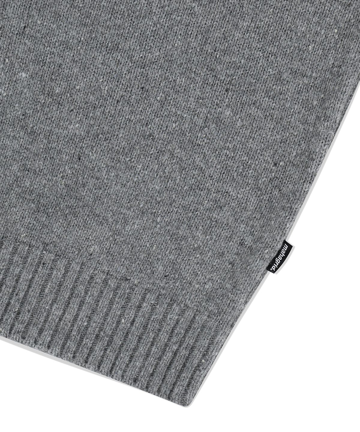 마하그리드(MAHAGRID) BASIC LOGO NEP KNIT SWEATER GREY(MG2EFMK605A)