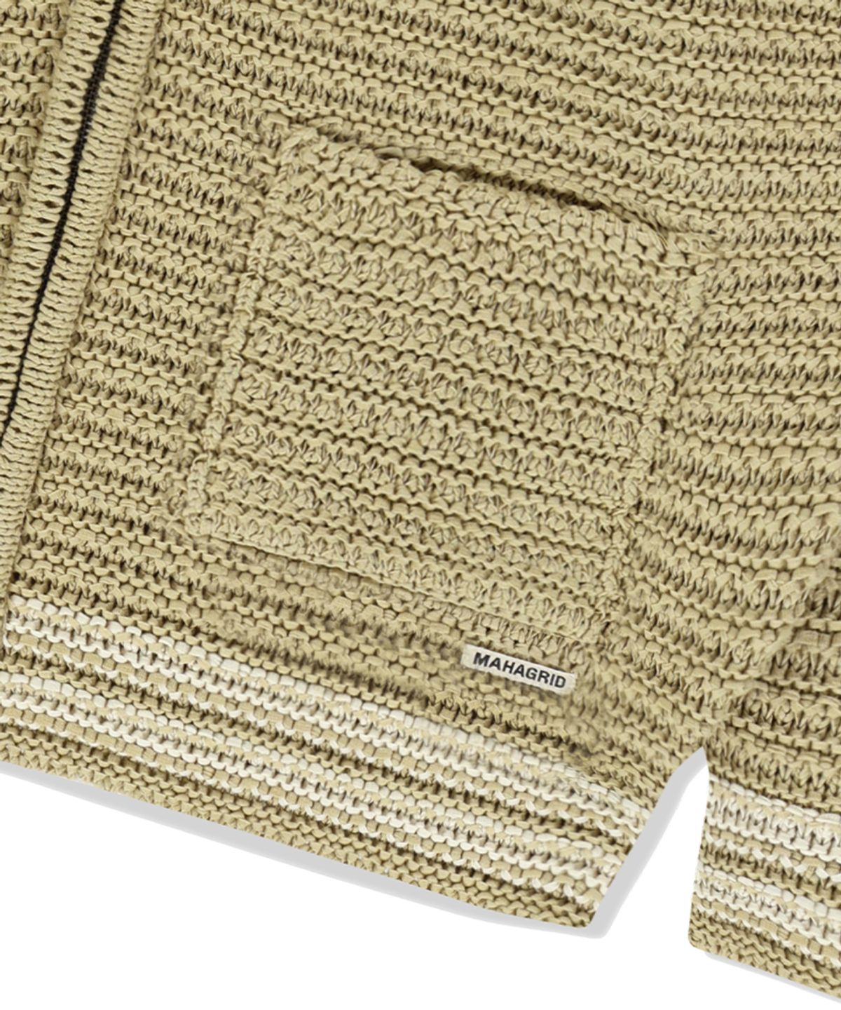 마하그리드(MAHAGRID) TRACK KNIT ZIP-UP BEIGE(MG2EFMK691A)