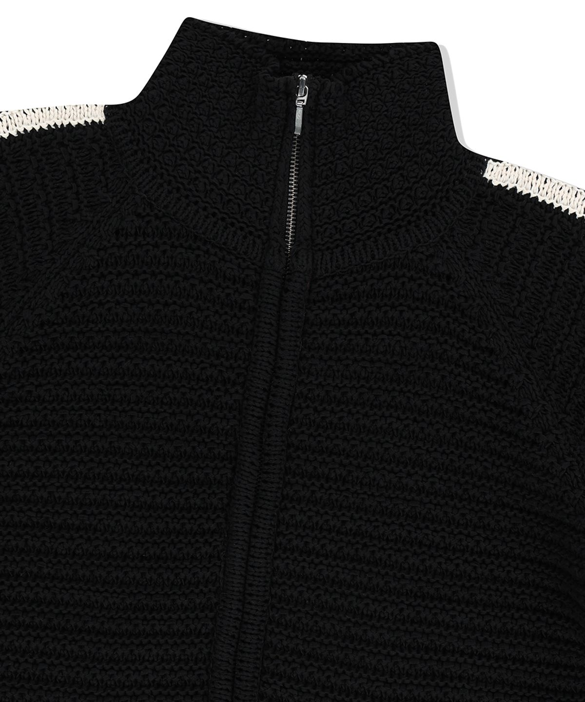 마하그리드(MAHAGRID) TRACK KNIT ZIP-UP BLACK(MG2EFMK691A)