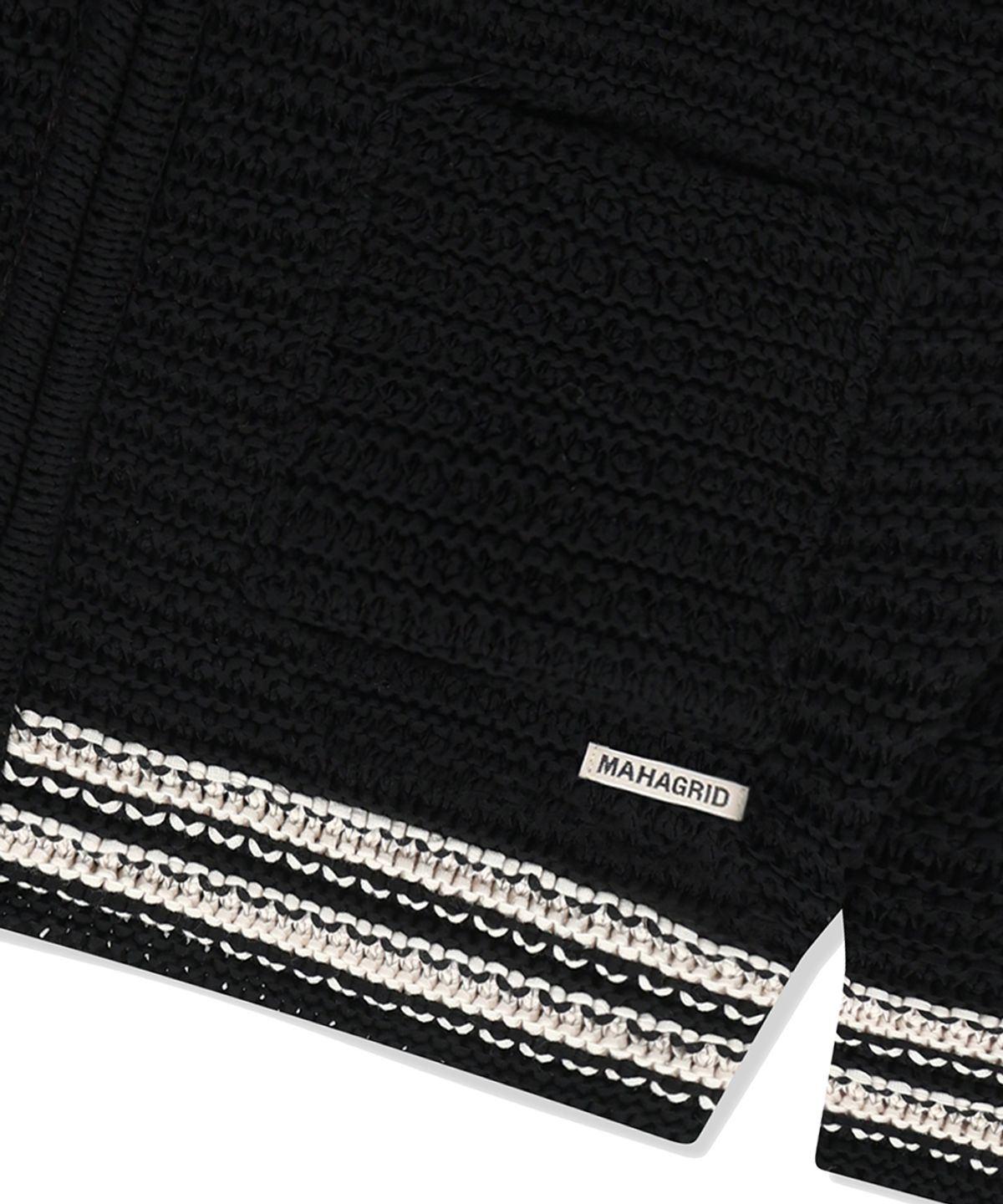 마하그리드(MAHAGRID) TRACK KNIT ZIP-UP BLACK(MG2EFMK691A)