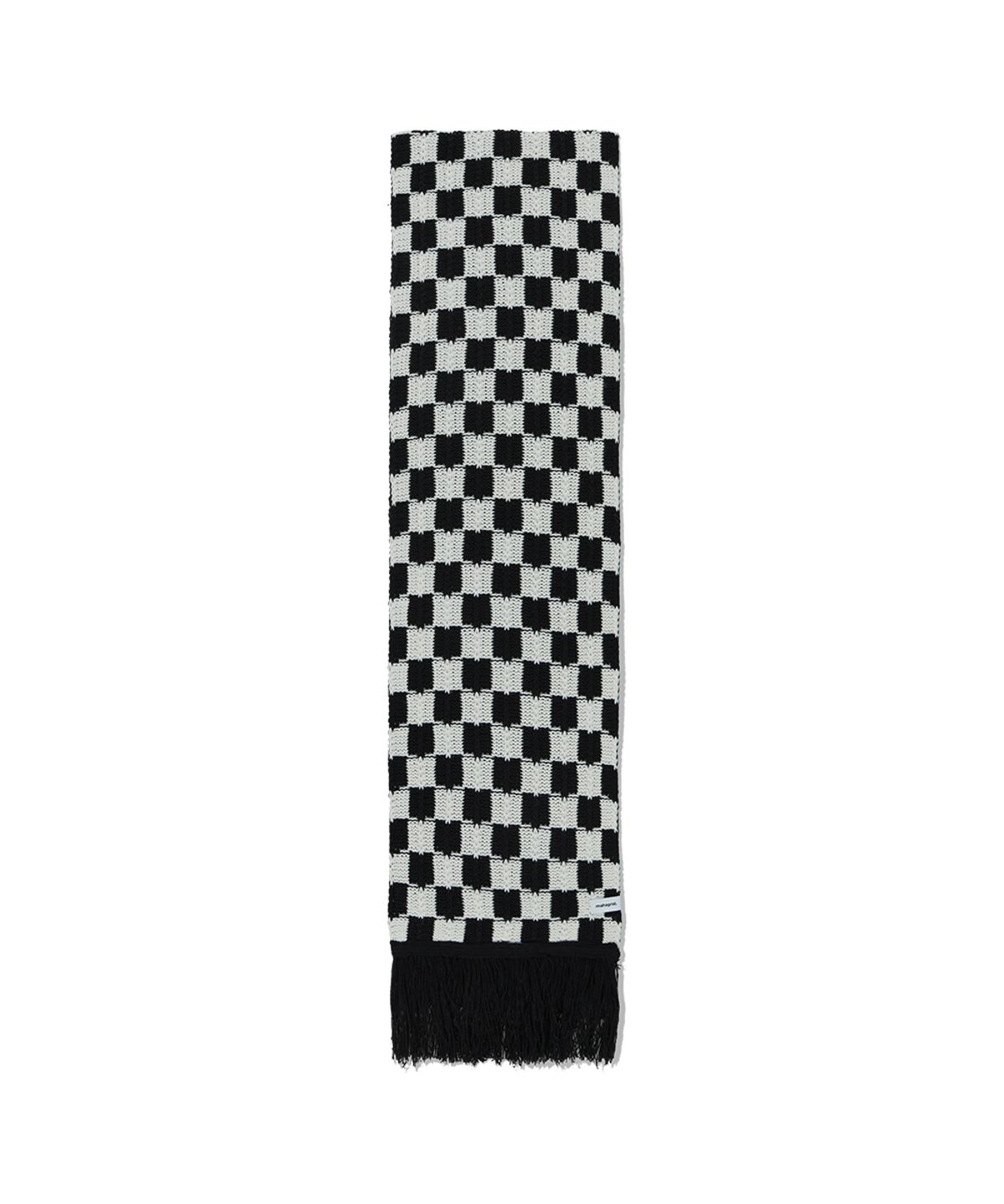 마하그리드(MAHAGRID) CHECKERBOARD MUFFLER WHITE/BLACK(MG2EFMAB60A)