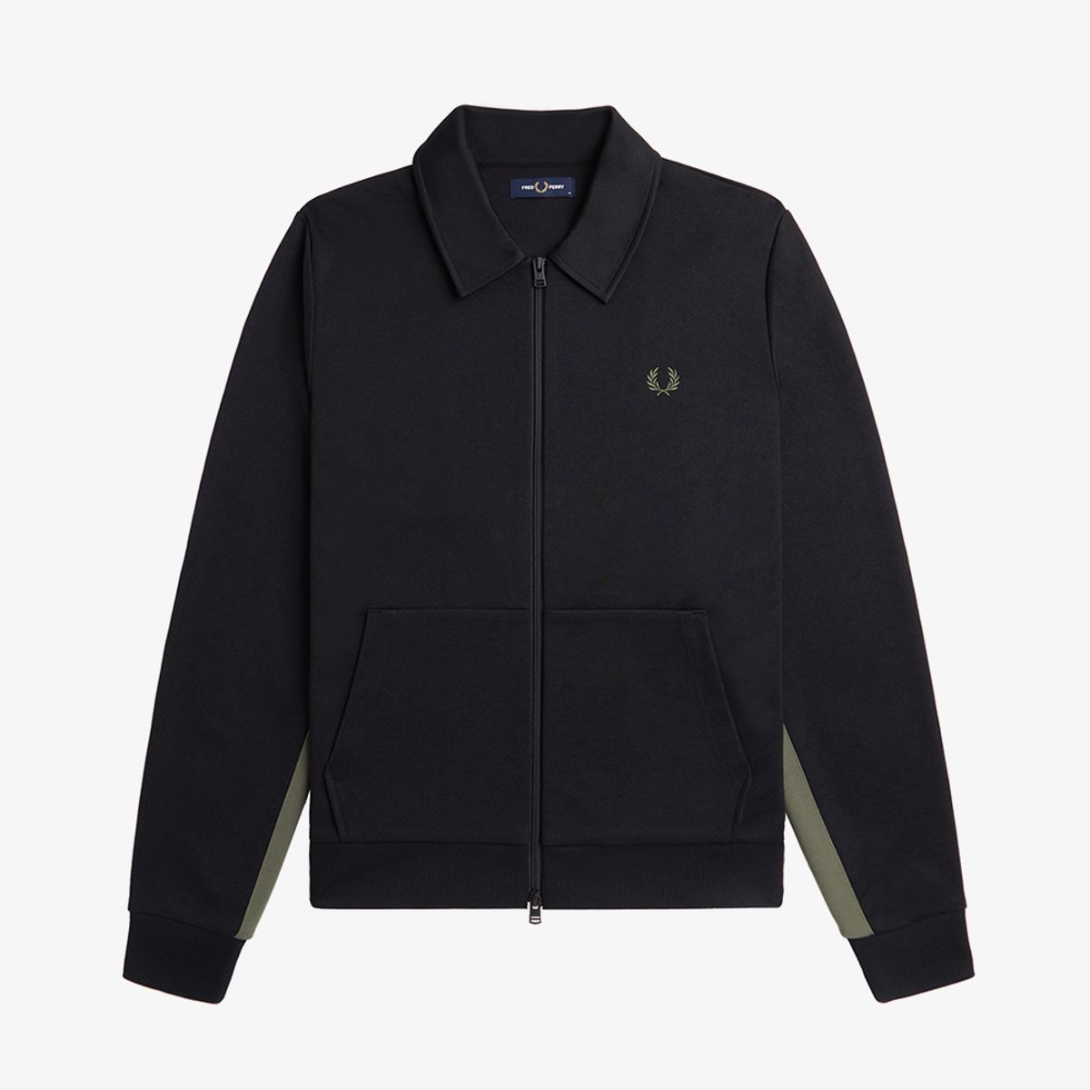 프레드페리(FRED PERRY) [Sport] 테잎 디테일 칼라 트랙자켓 (102) AFPM2437827-102