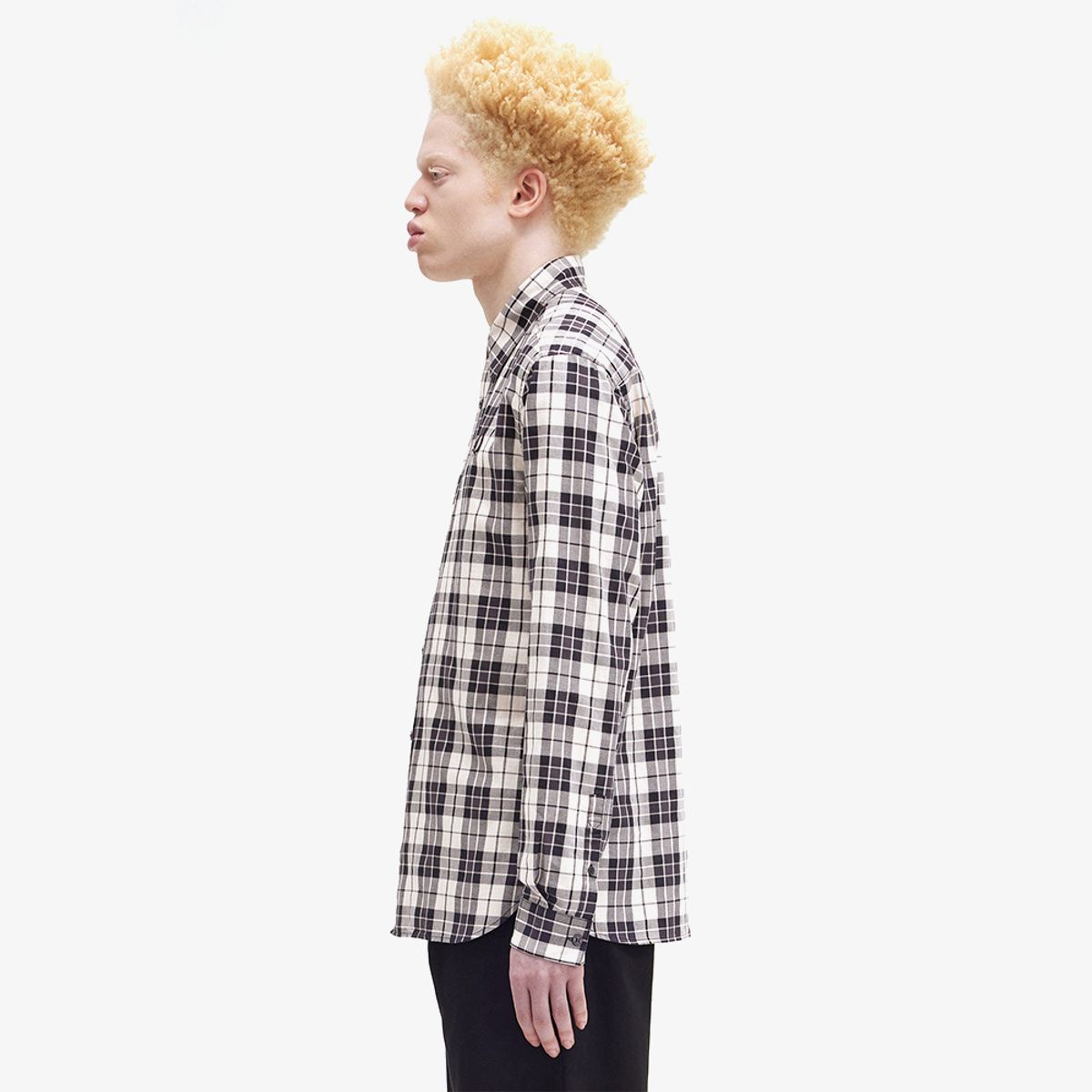 프레드페리(FRED PERRY) [Sharp] 타탄 트윌 셔츠 (X23) AFPM2438506-X23