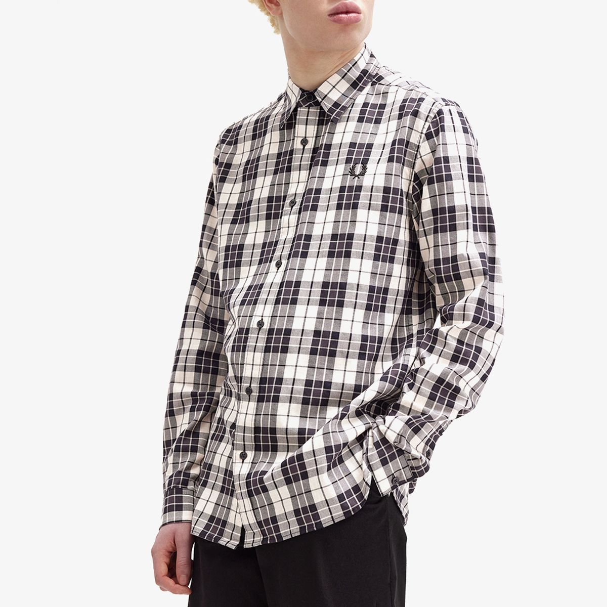 프레드페리(FRED PERRY) [Sharp] 타탄 트윌 셔츠 (X23) AFPM2438506-X23