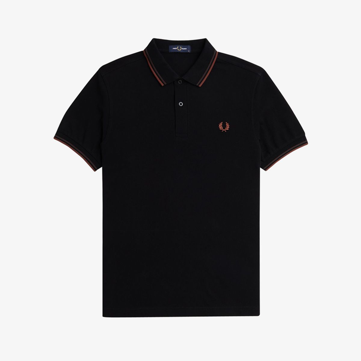 프레드페리(FRED PERRY) [M3600] 트윈 팁 프레드페리 셔츠 - 블랙/캐링턴로드브릭/위스키브라운 AFPM2433600-W68