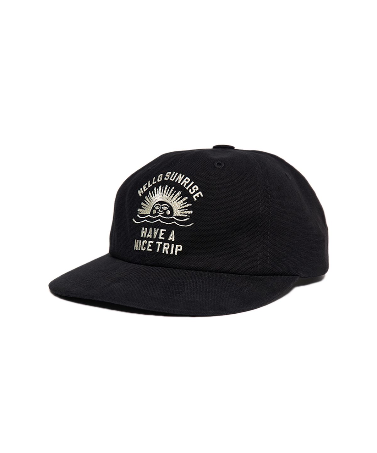 헬로 선라이즈(HELLO SUNRISE) HS VTG Arch Logo Relaxed Fit Cap_Black