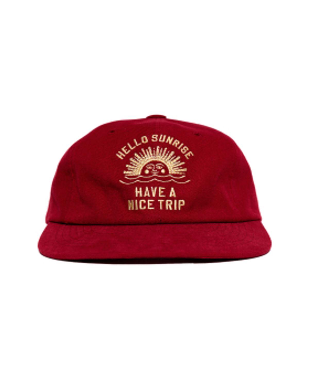 헬로 선라이즈(HELLO SUNRISE) HS VTG Arch Logo Relaxed Fit Cap_Red