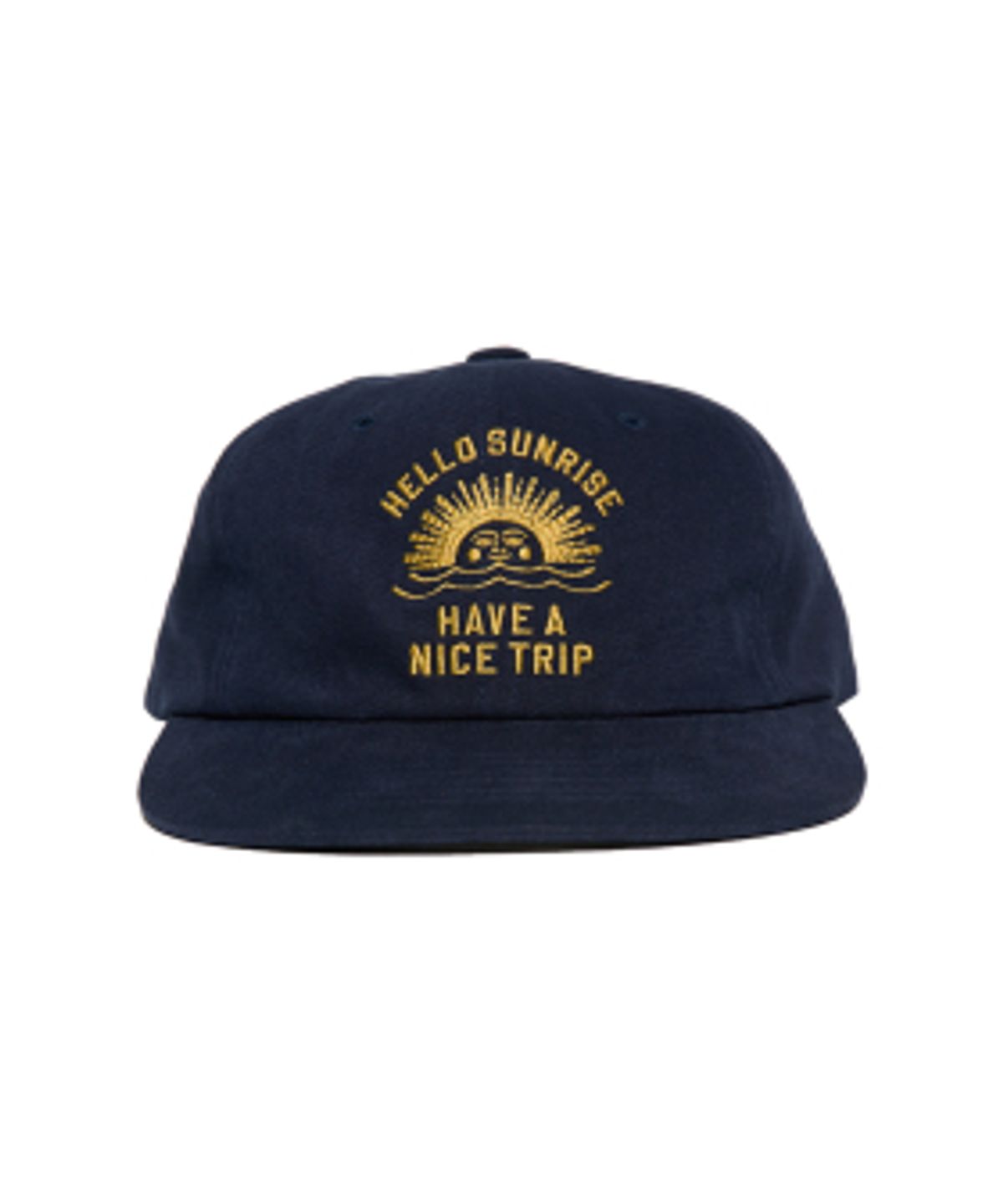 헬로 선라이즈(HELLO SUNRISE) HS VTG Arch Logo Relaxed Fit Cap_Navy