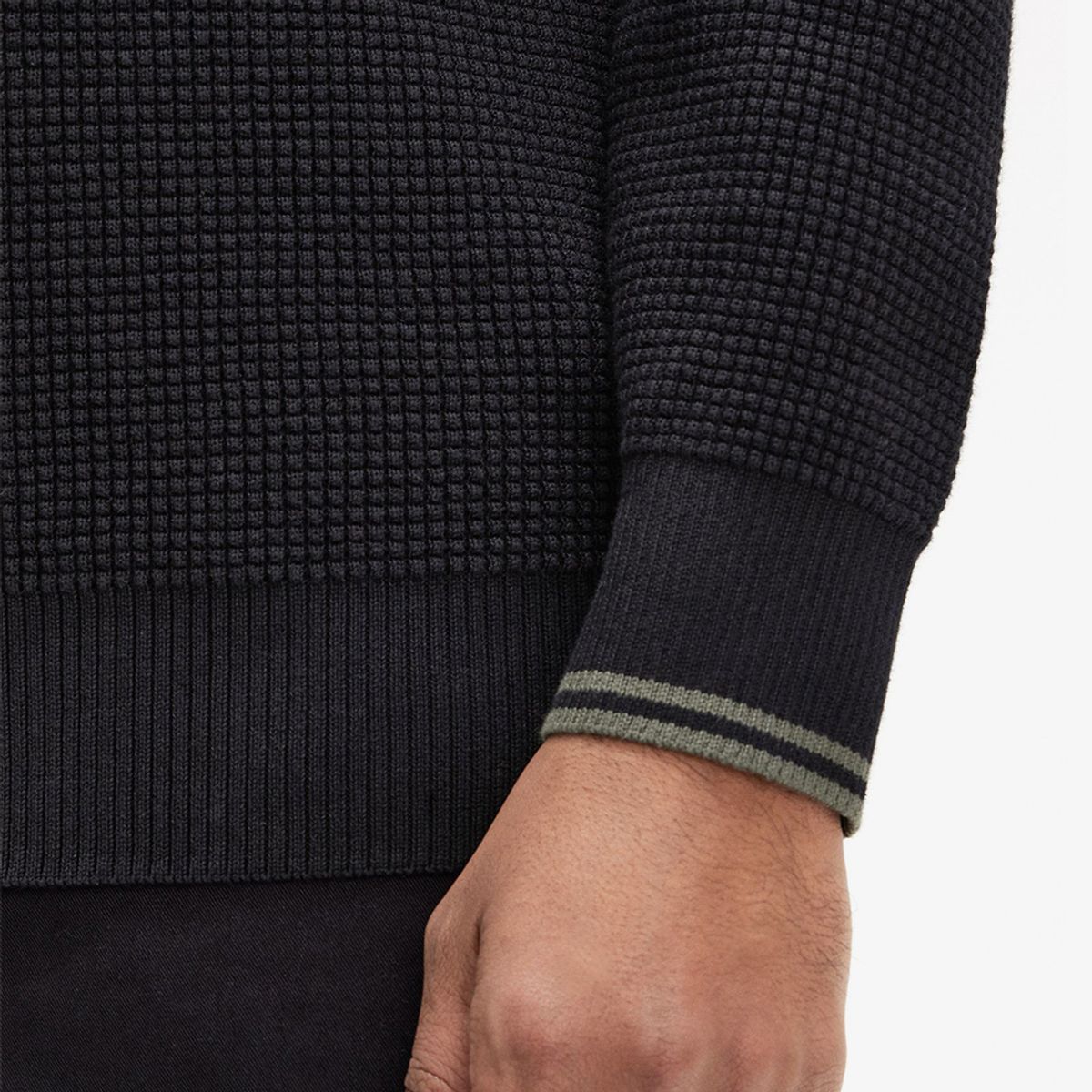 프레드페리(FRED PERRY) [Sharp] 와플 스티치 가디건 (102) AFPM2436508-102