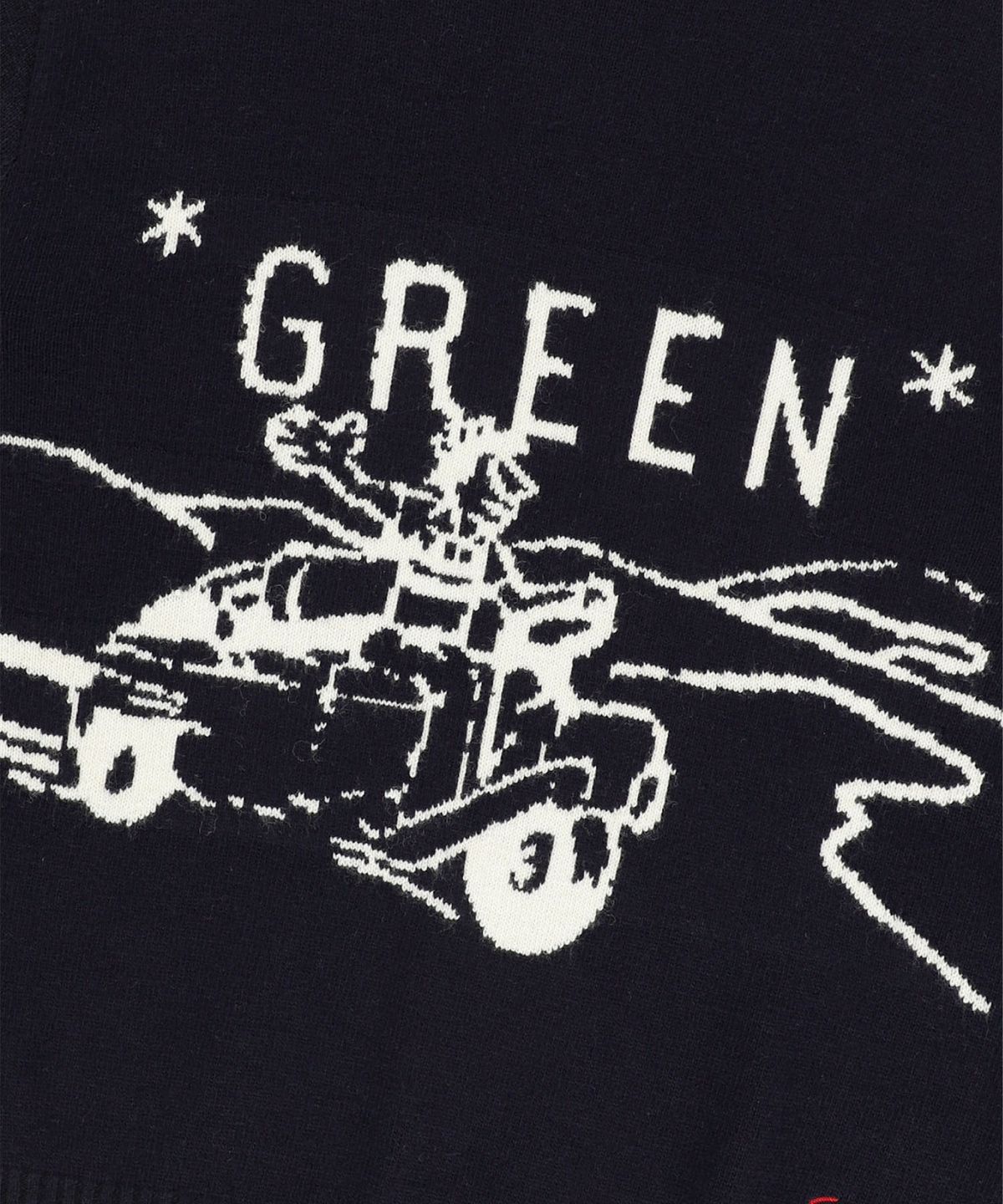 썬러브투어(SUNLOVETOUR) GREEN Knit Sweater Navy