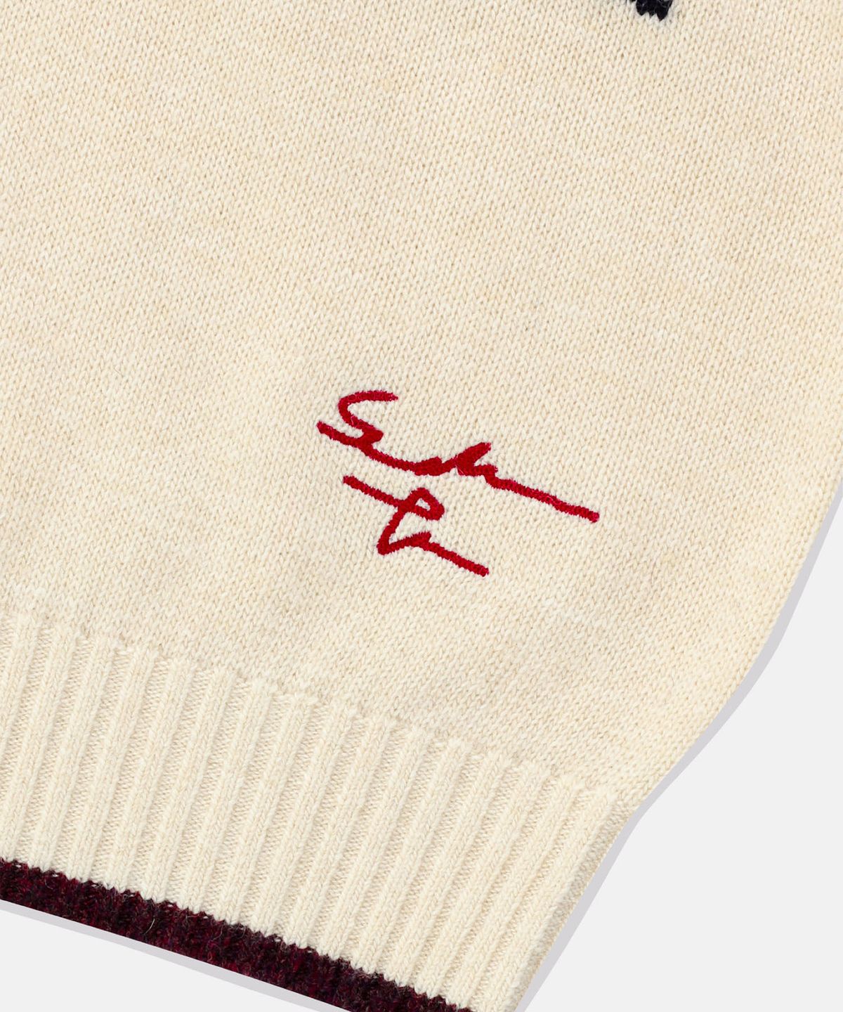 썬러브투어(SUNLOVETOUR) GREEN Knit Sweater Ivory