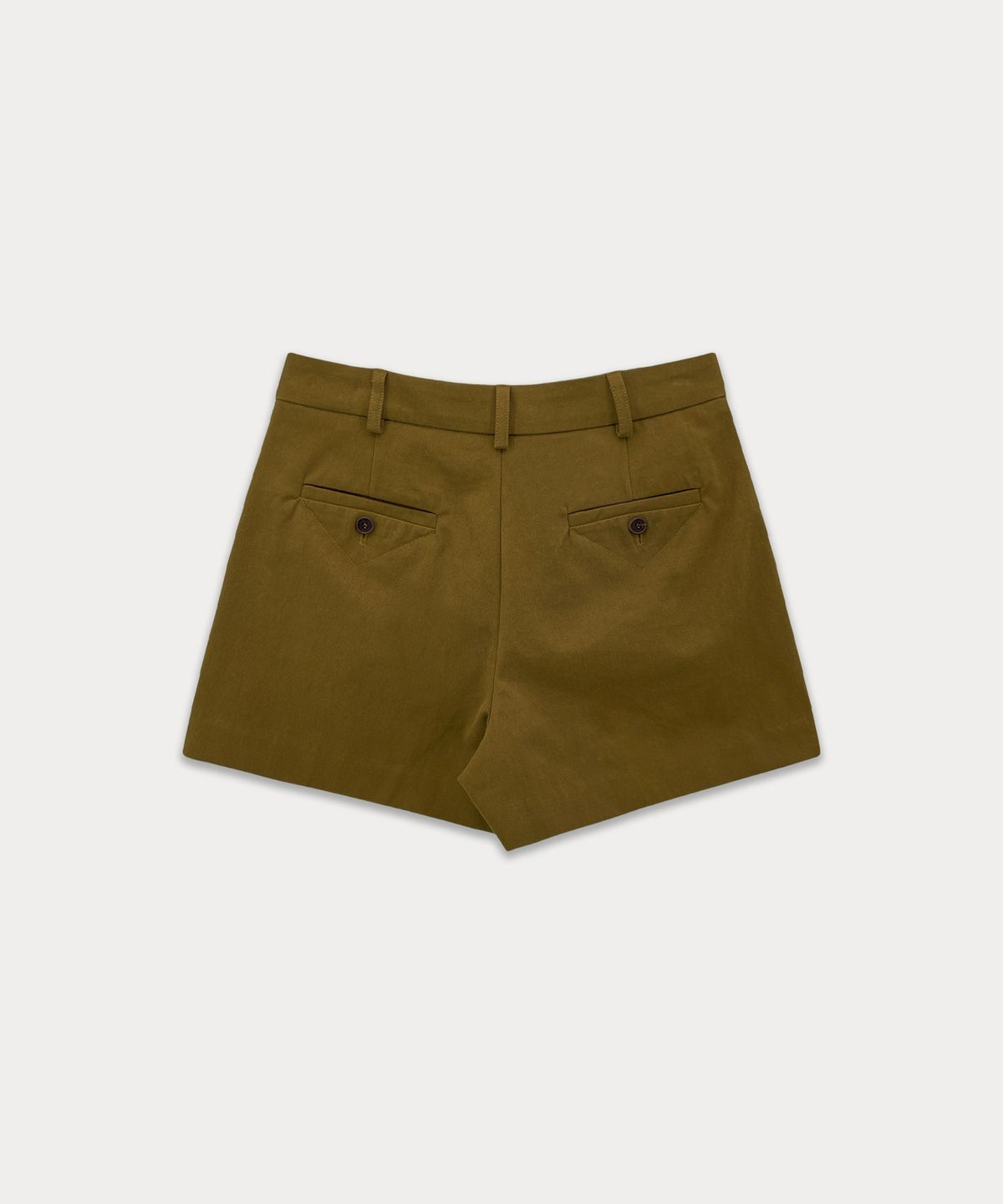 썸웨어버터(SOMEWHEREBUTTER) Peach Cotton Short Pants - Brown