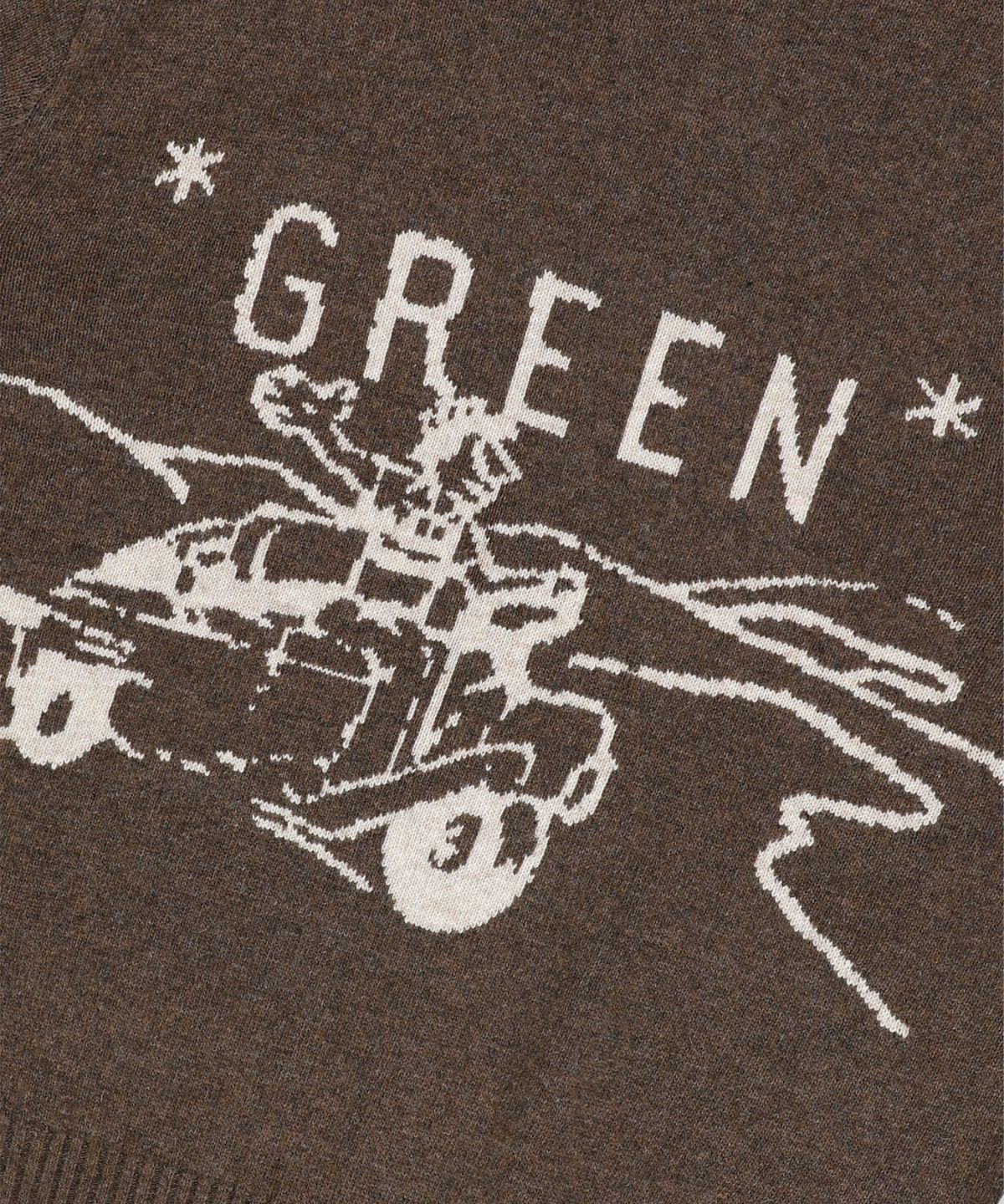썬러브투어(SUNLOVETOUR) GREEN Knit Sweater Brown