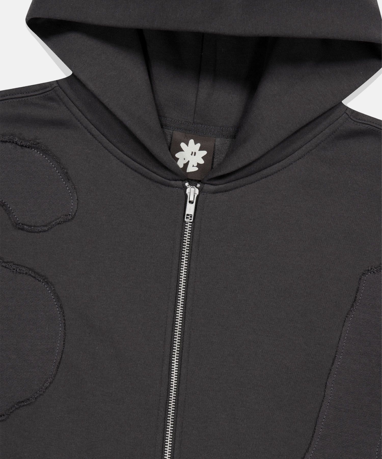 MUSINSA | SUNLOVE Capital Zip Up Hoodie Charcoal