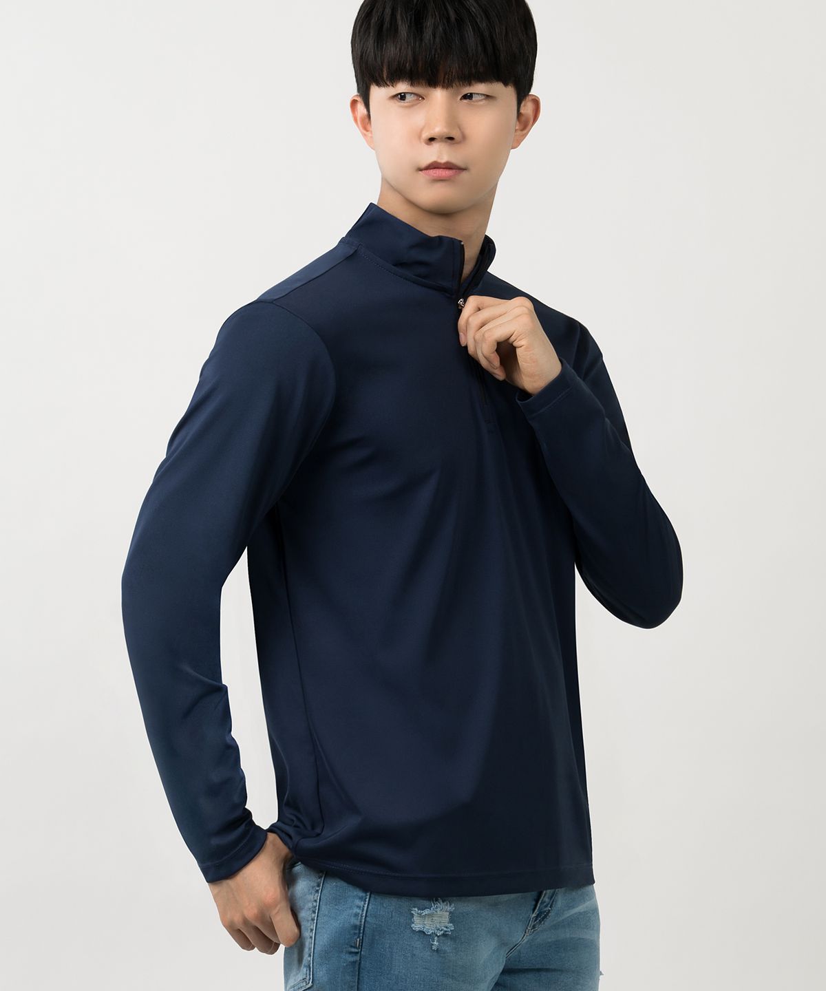 아르메데스(ARMEDES) 기능성 집업 긴팔 티셔츠 AR-205 (2컬러)