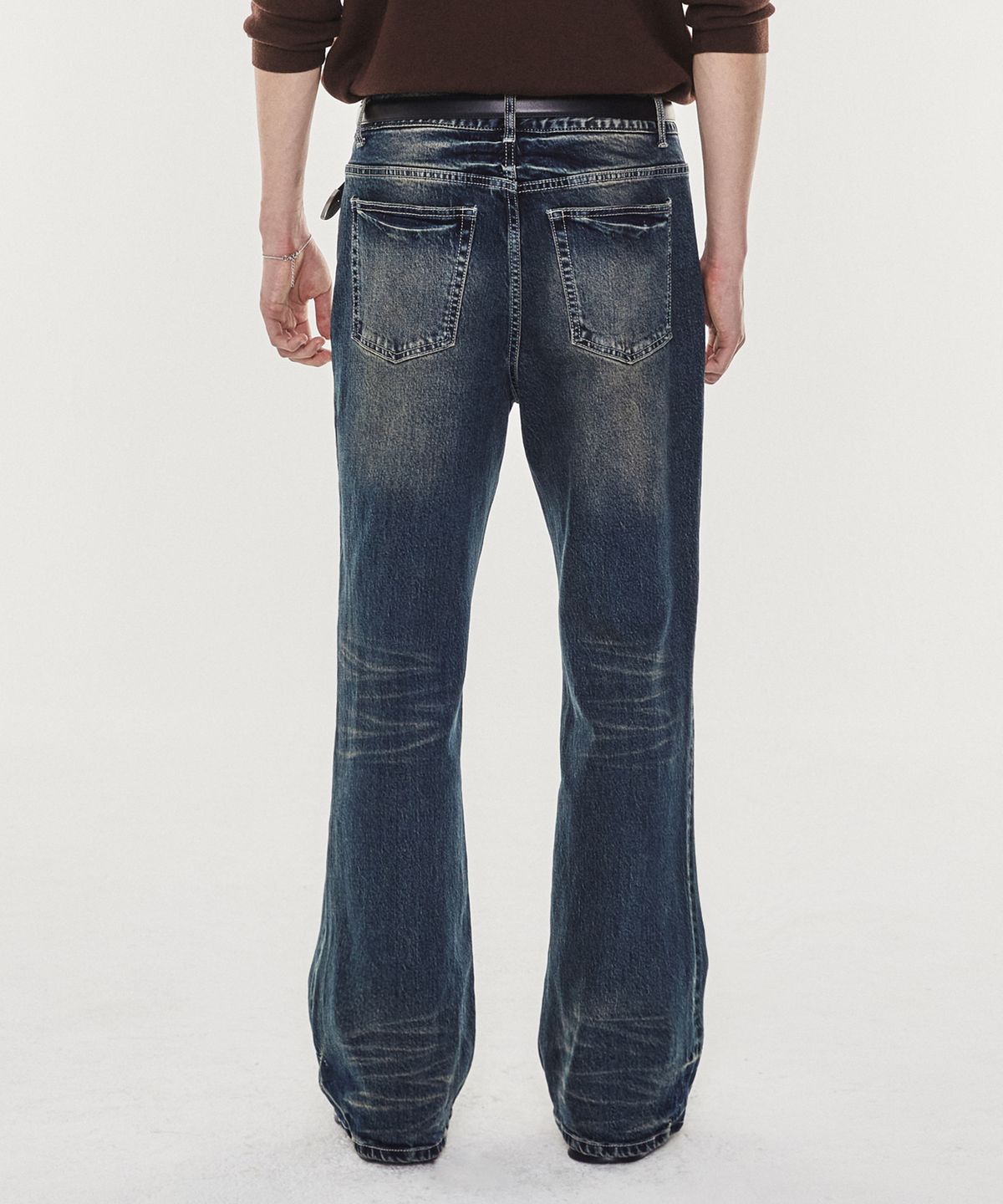 기철(KICHUL) DARK EYE BOOT CUT JEANS (INDIGO)