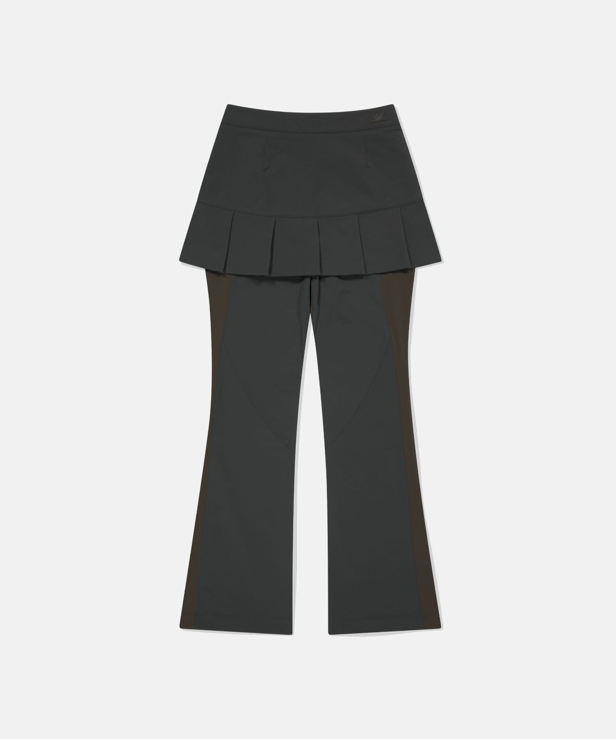 썬러브투어(SUNLOVETOUR) W Layered Skirt Pants Charcoal
