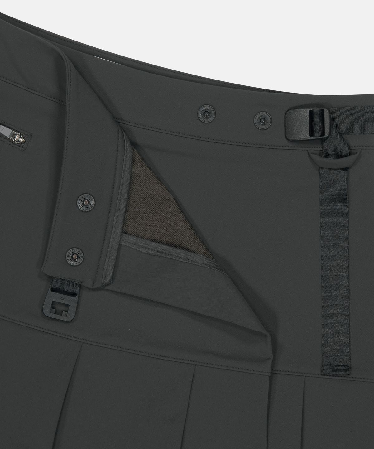 썬러브투어(SUNLOVETOUR) W Layered Skirt Pants Charcoal