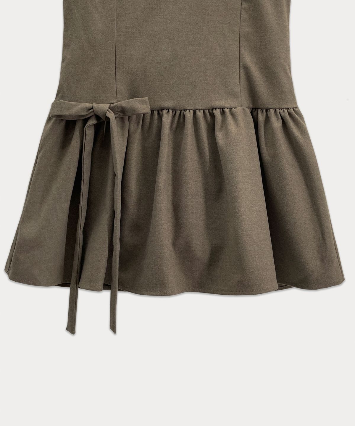 썸웨어버터(SOMEWHEREBUTTER) Viola mini dress - Brown