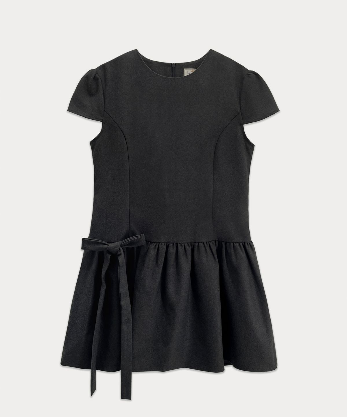 썸웨어버터(SOMEWHEREBUTTER) Viola mini dress - Charcoal