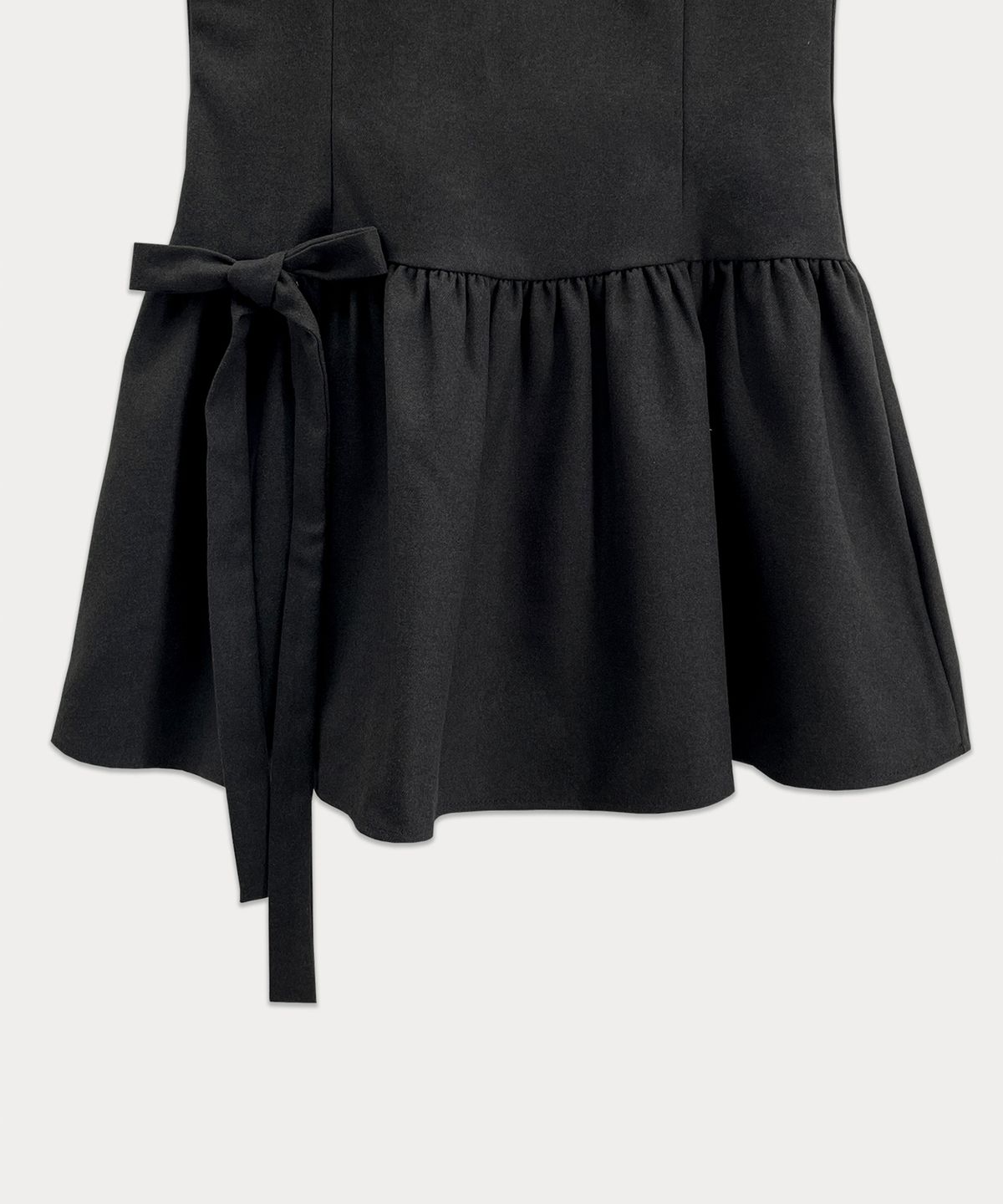 썸웨어버터(SOMEWHEREBUTTER) Viola mini dress - Charcoal