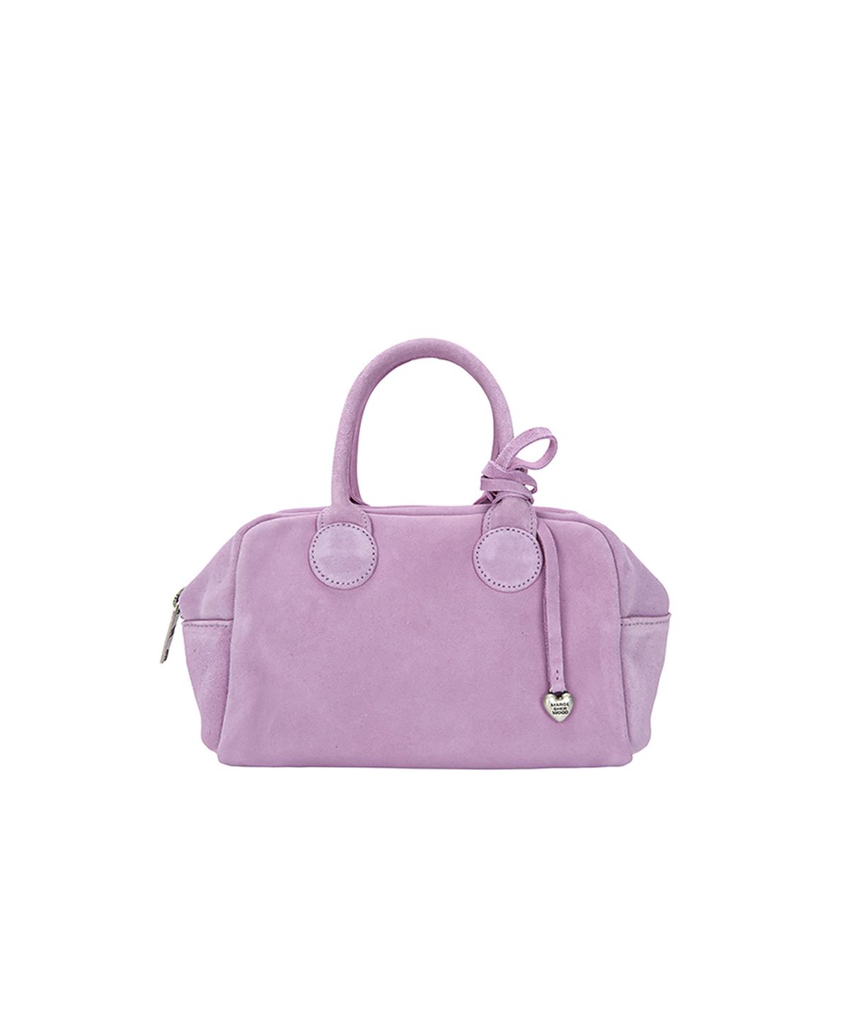 마지셔우드(MARGESHERWOOD) HEART CHARM_lavender pink suede