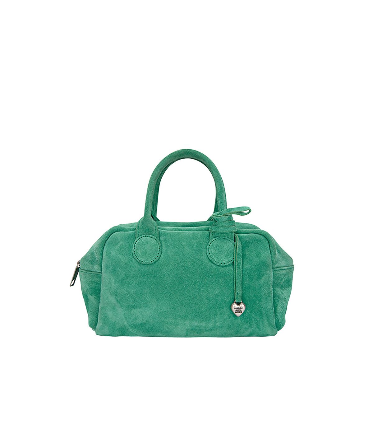 마지셔우드(MARGESHERWOOD) HEART CHARM_winter green suede