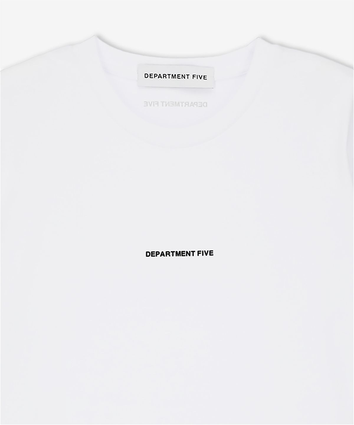 디파트먼트 파이브(DEPARTMENT FIVE) 로고 반소매 티셔츠 - 화이트 / UT5062JF0015000P07001