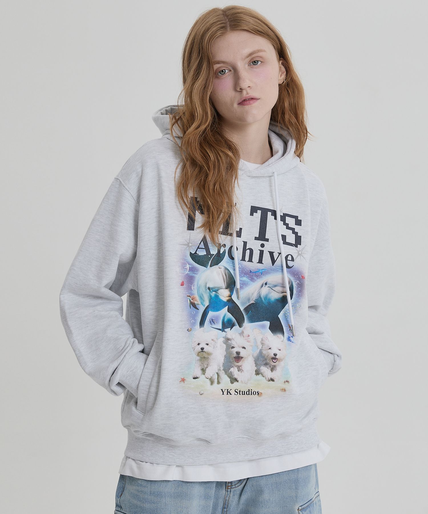 ★ Wai Kei★ MLTS Archive Hoodie Black YKBD03TS03-2 MUSINSA | WAI KEI MLTS Archive Hoodie Melange White