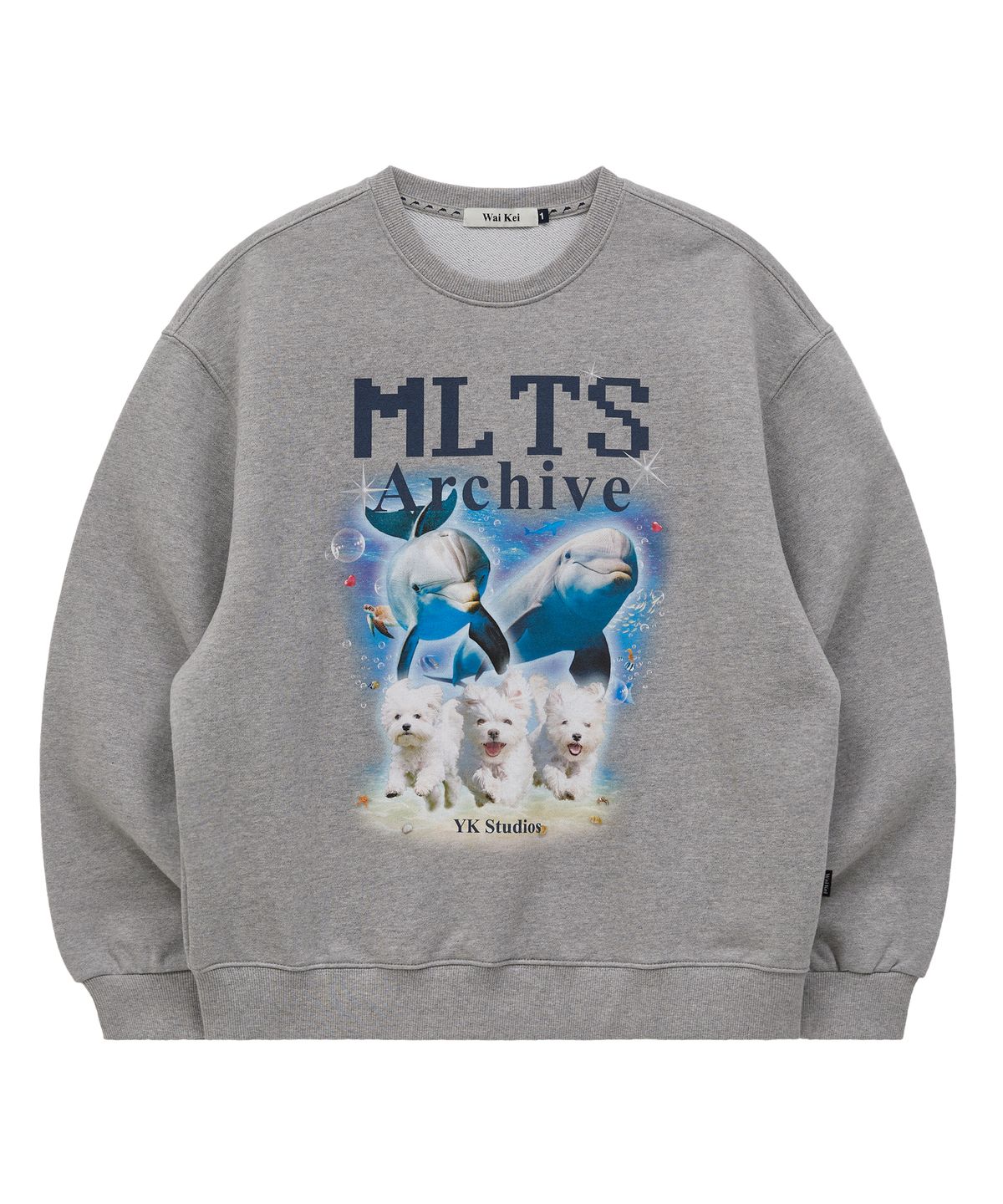 와이케이(WAIKEI) MLTS 아카이브 맨투맨 그레이